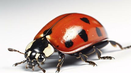 ladybug insect bug isolated white background generative ai
