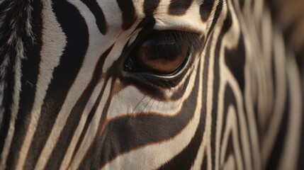 Fototapeta na wymiar zebra close up animal mammal wild generative ai