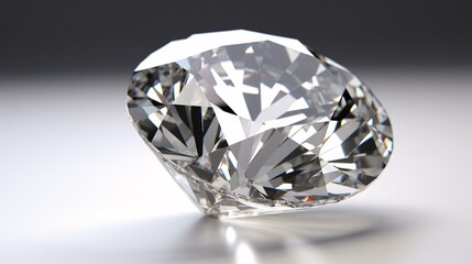 diamond on white background generative ai