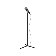 スタンドマイク　ベクターイラスト