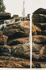 waterfall in a fountain