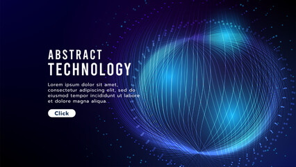 Hi-tech digital technology futuristic circuit digital. Abstract futuristic curve digital line design.Modern futuristic design.Digital landscape pattern technology.Vector illustration.