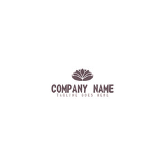 Flower Lotus Logo design template isolated on white background