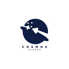 Creative Saturn ring arrow star logo design for your brand or business © restu