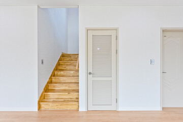 While creating the stairwell, a storage was created in the space created between the 1st and 2nd floors
