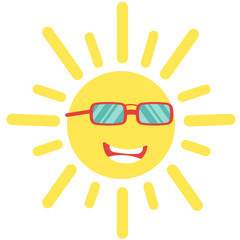 Fototapeta premium Smile Sun Illustration
