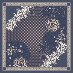 indonesian traditional batik scarf hijab design