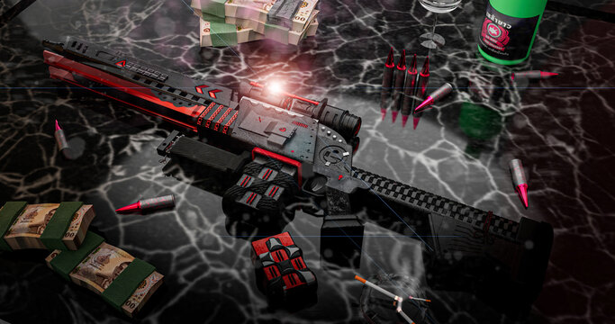 Super sci fi gun for future