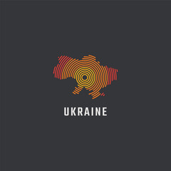 Ukraine map logo