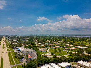 Aerial photo Vista Del Lago Stuart Florida housing development