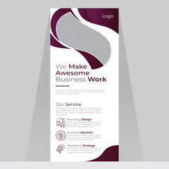 New business social media creative modern business rollup banner design