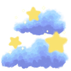 star and clouds
