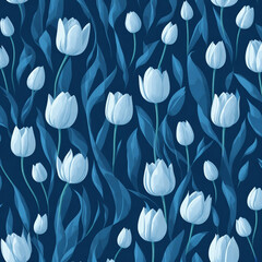 seamless pattern with flowers