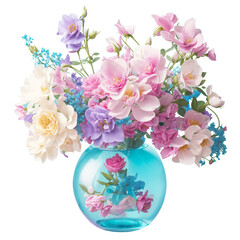 Fototapeta na wymiar Vase of Flowers 