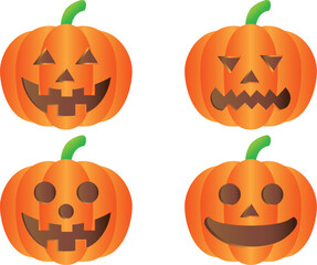 ハロウィンのカボチャのランタン
