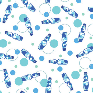 Cute Japanese carbonated drink ramune pattern,
