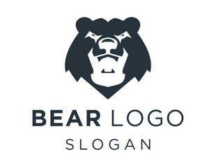 Logo design about Bear on a white background. created using the CorelDraw application.