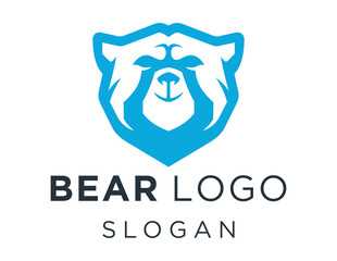 Logo design about Bear on a white background. created using the CorelDraw application.