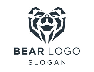 Fototapeta premium Logo design about Bear on a white background. created using the CorelDraw application.