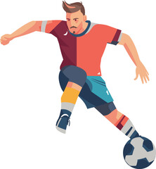 Fototapeta na wymiar vector soccer football players illustration