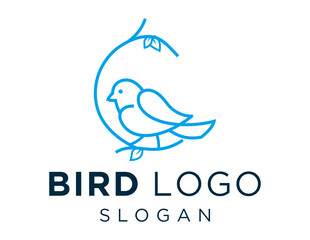 Logo design about Bird on a white background. created using the CorelDraw application.