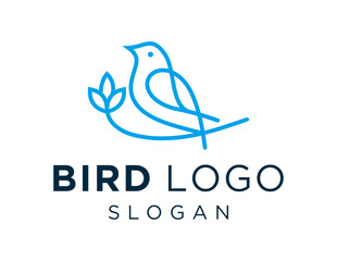 Logo design about Bird on a white background. created using the CorelDraw application.