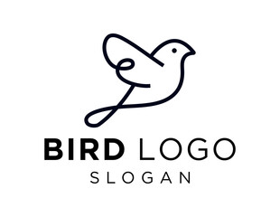 Logo design about Bird on a white background. created using the CorelDraw application.
