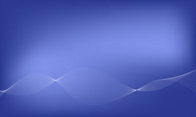 Abstract Royal Blue and Purple Gradient Waves Background.