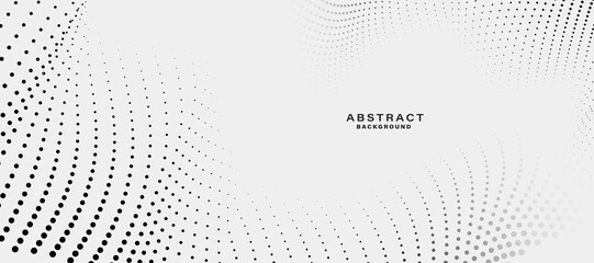 Grey white abstract background with flowing particles. Digital future technology concept. vector illustration.

