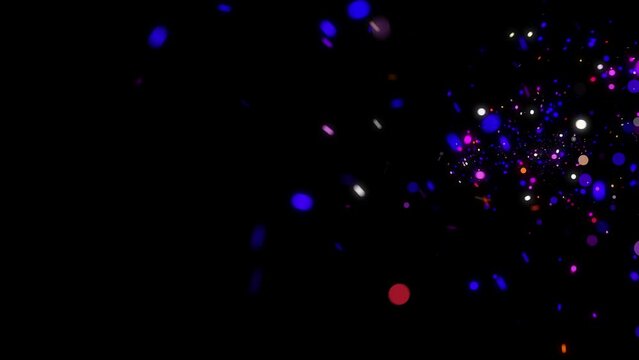 Purple Particle Glittering Transition and overlay