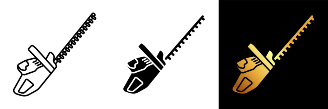 Hedge Trimmer icon represents a versatile gardening tool used for trimming and shaping hedges, shrubs, and bushes.