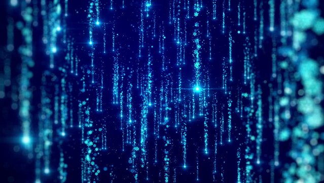 Beautiful blue Christmas background looped