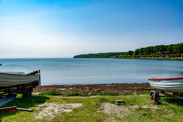 landscape in the bay of Aarhus, Denmark in summer 2023