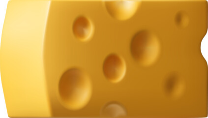 3D Piece of Cheese
