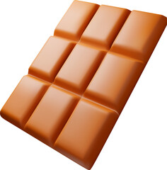 3D Milk Chocolate Bar