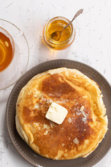パンケーキと紅茶　pancakes and tea