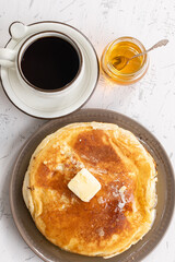 パンケーキとコーヒー　pancakes and tea