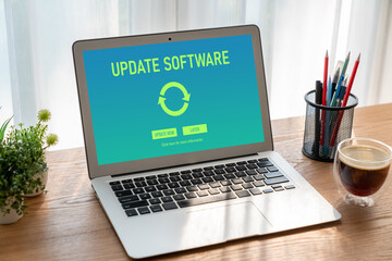 Software update on computer for modish version of device software upgrade