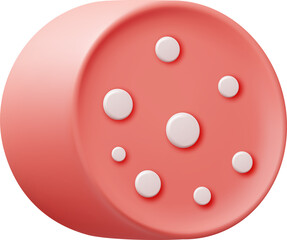 3D Slice of Ham or Sausage