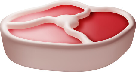 3D Meat Steak