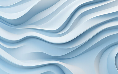 Blue Wavy Abstract  Background