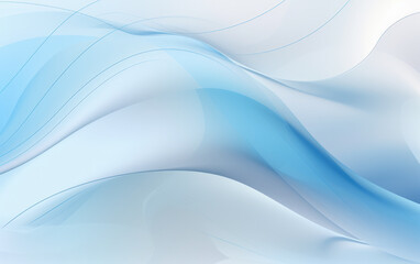 Fototapeta premium Blue Wavy Abstract Background