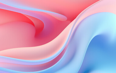 Obraz premium Paste Colors Volumetric Wavy Abstract Background