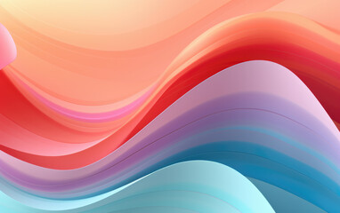 Paste Colors Volumetric Wavy Abstract Background