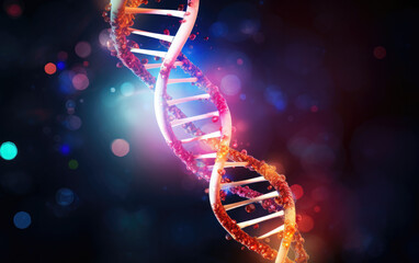 DNA Helix Abstract Background