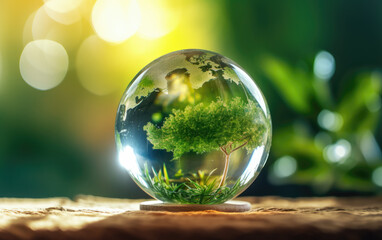 Green Planet Earth, Ecology Concept Abstract Background