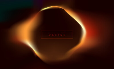 Trendy minimalistic fluid blurred gradient background. colourful abstract liquid shape design template. wallpaper for poster, brochure, advertising, placard, music festival, night club. vector design.
