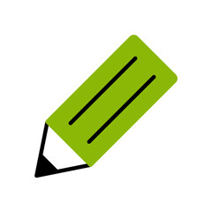 鉛筆／シンプルな文房具のベクターアイコン