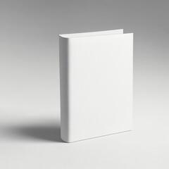 Isolated Book with White Cover and Pages