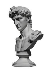 Antique classic head. Background transparent. PNG